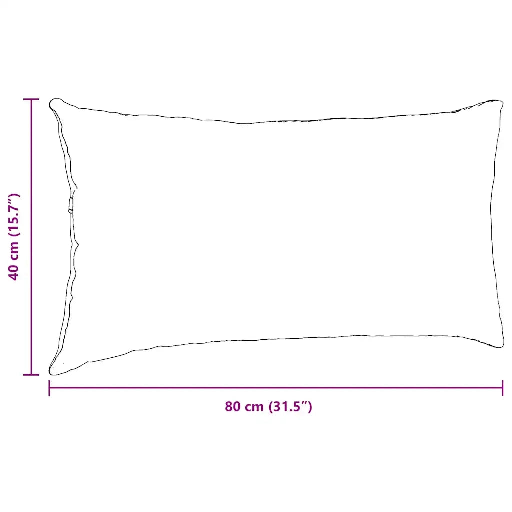 Cuscini da Divano 2 pz | Cuscini per sedie Giallo 80 x 40 cm Tessuto in Cords