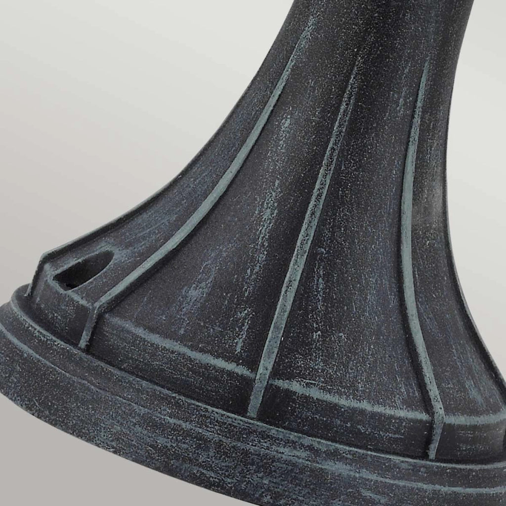 Lampada da esterno a colonna retro verderame E27 Elstead