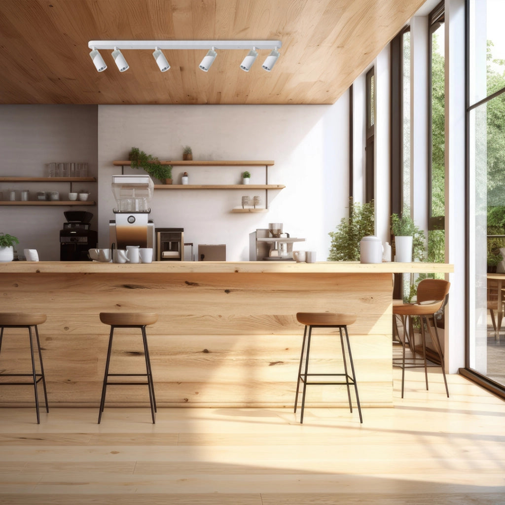 Barra soffitto 6 faretti bianco/cromo GU10 8W Milagro