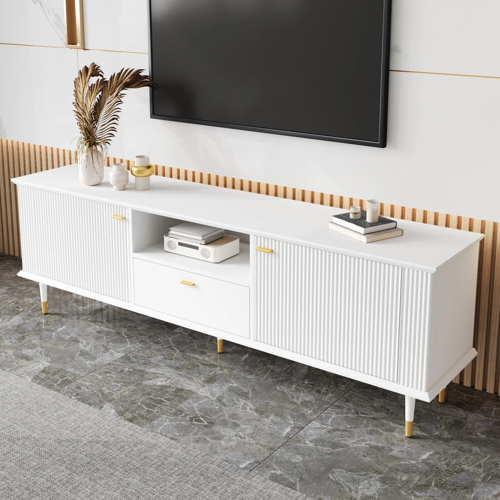 TV-Schrank bianco in MDF lunghezza 170 cm