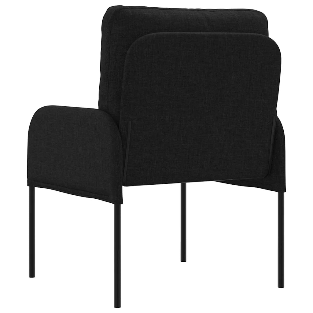 Divano | Divano da soggiorno | Sofa con cuscino 55cm Nero Legno compensato