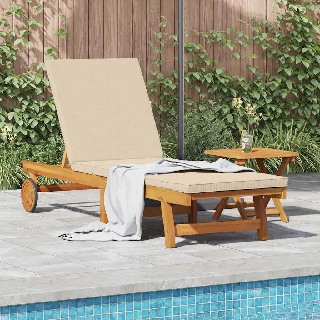 Lettino da sole Marrone 199 x 63 x 85 cm 4105537