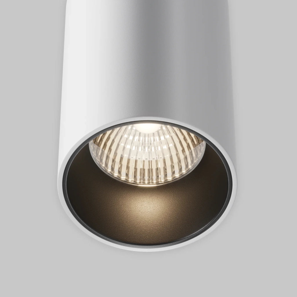 Maytoni Sospensione Efir 1 luce LED integrato bianco alluminio