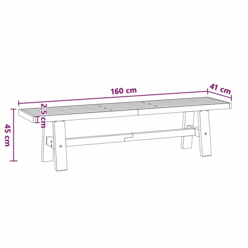 Panchina da pranzo NOAIN 160 x 41 x 45 cm CFW4828775