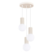 Lampada a sospensione HALO 3P beige