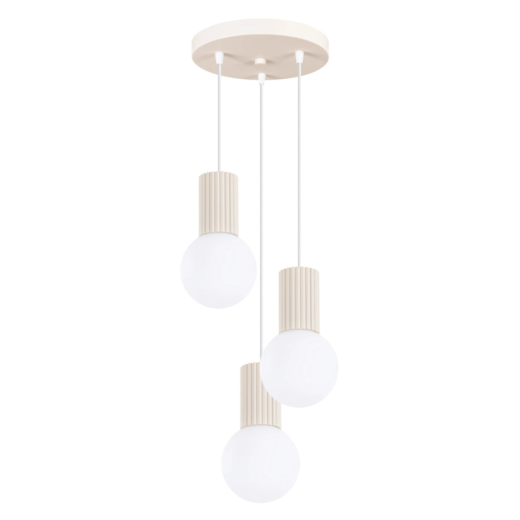 Lampada a sospensione HALO 3P beige