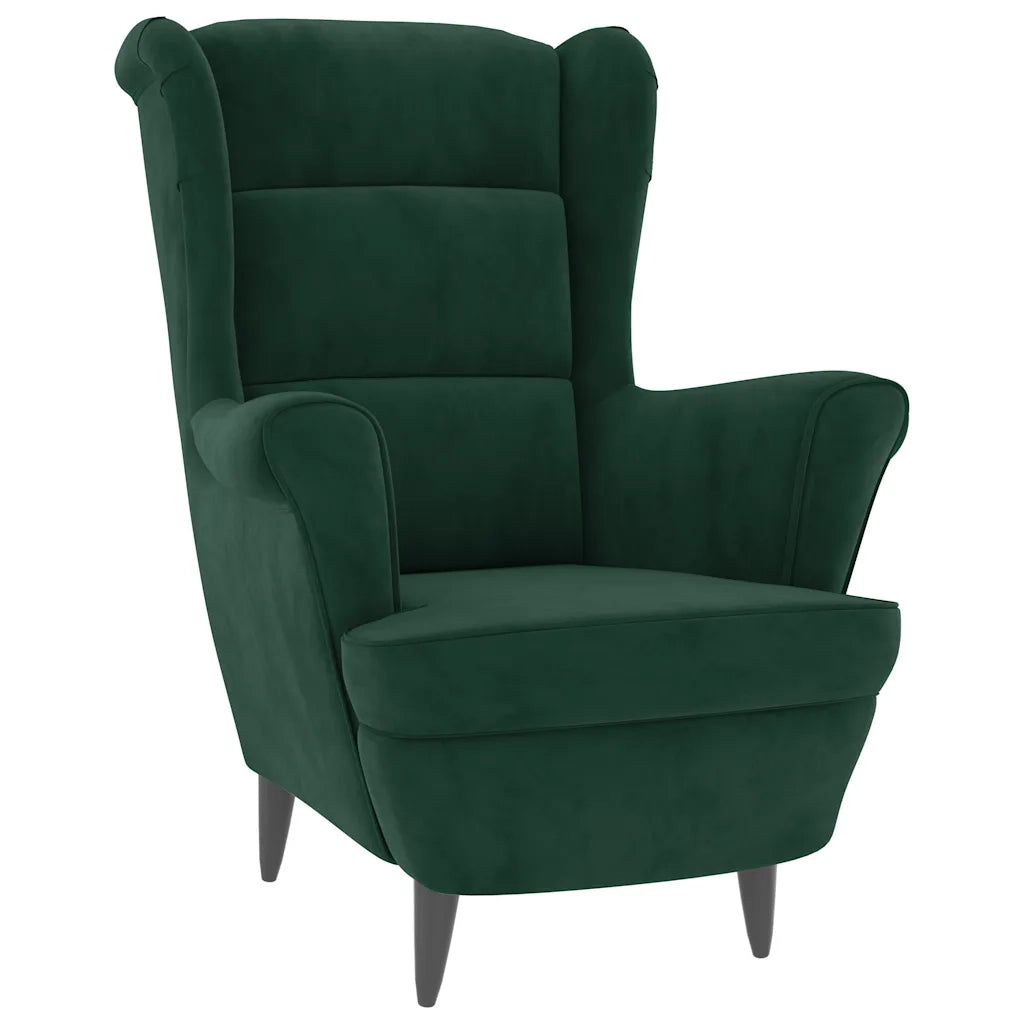 Poltrona | Sedia Relax Verde Scuro Velluto