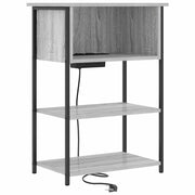 Comodino | Armadio da Notte | Mobiletto da notte Grigio Sonoma 55 x 31 x 76 cm