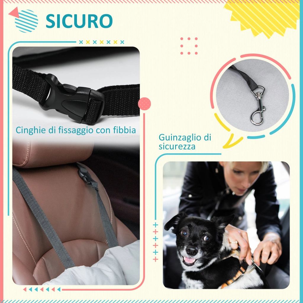 Seggiolino per Cani ¨C Minimal ¨C Grigio Scuro