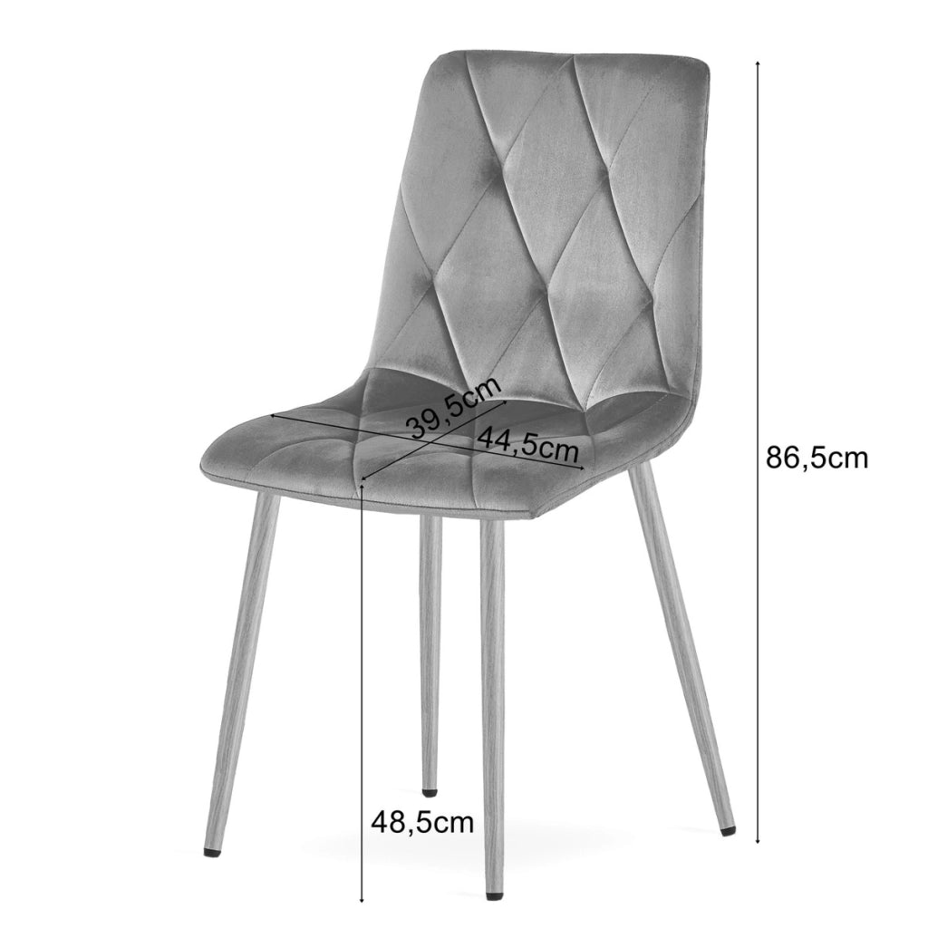 Sedia Libra in velluto rosa chiaro con gambe effetto legno