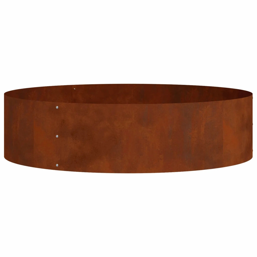 Anello per vaso-Supporto per Vaso Marrone 80 x 80 x 20 cm Acciaio CorTen