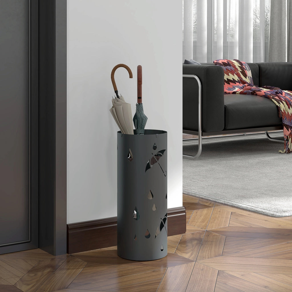 Portaombrelli in metallo ¨C Minimal ¨C grigio 17x41 cm