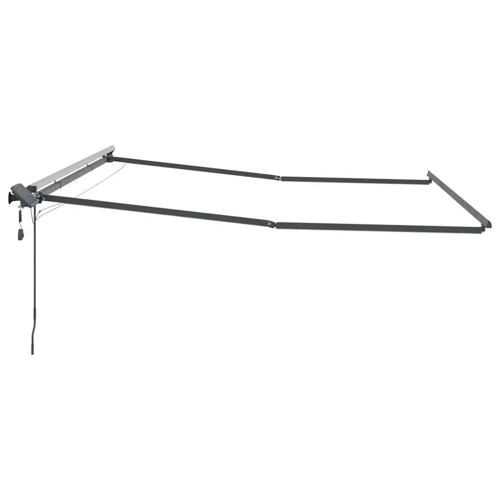 Tenda da Sole con Antracite 4 × 3 m Metallo 313241
