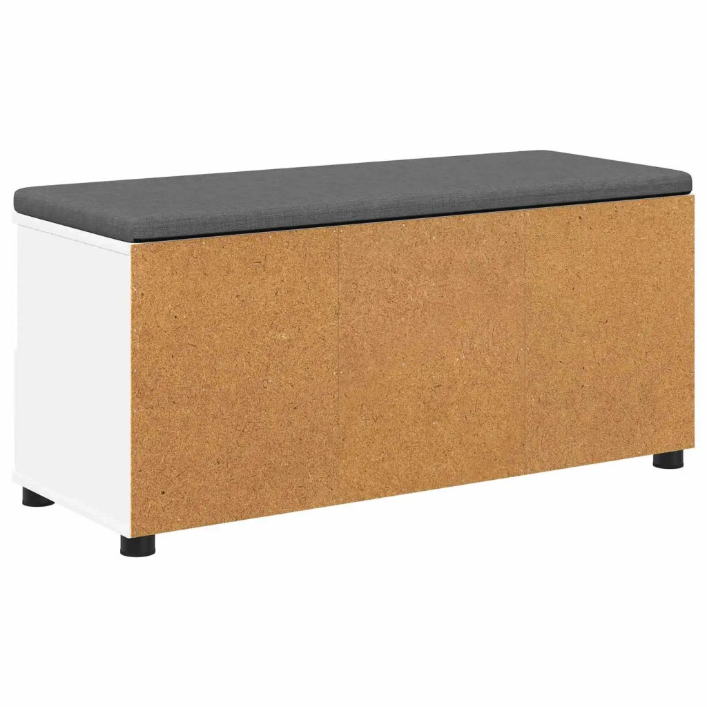 Panca per ingresso con cuscino Bianco 100 x 38 x 46 cm 891464