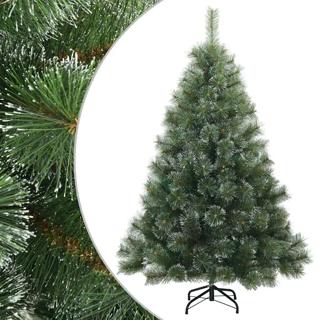 Albero di Natale Artificiale Snodato Foderato di Neve Verde 42019337