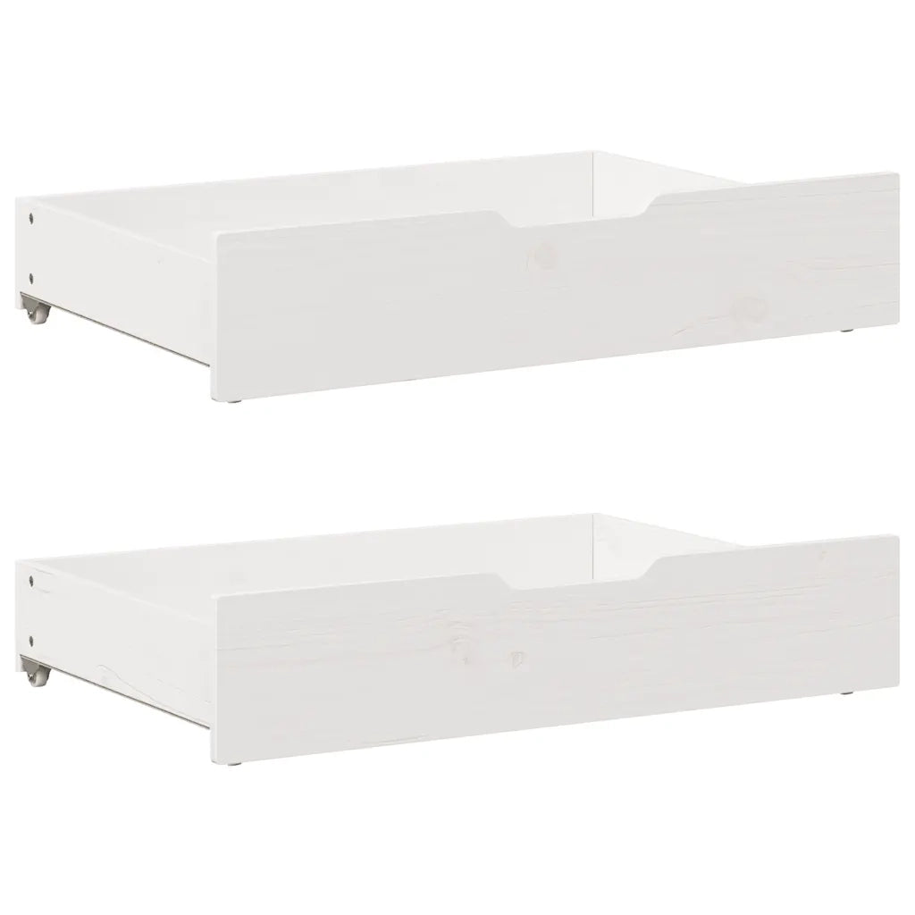 Letto senza Materasso-Struttura Letto Bianco 120x200 cm Legno Massello di Pino 265561