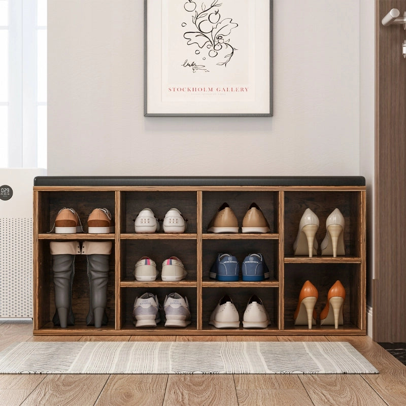 Scarpiera con seduta – stile loft rustico