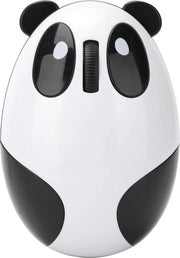 Mouse per Laptop per Bambini con Panda Cartoon Bianco Senza Cavo.