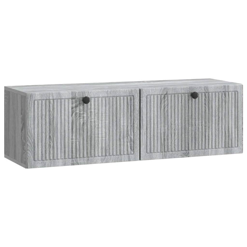 Mobile Porta TV da Muro-Credenza per TV sospesa Grigio Sonoma 98 x 31 x 30 cm 991579