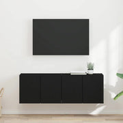 Mobile TV da parete 2 pcs Nero 59,5 x 31 x 40 cm 892332