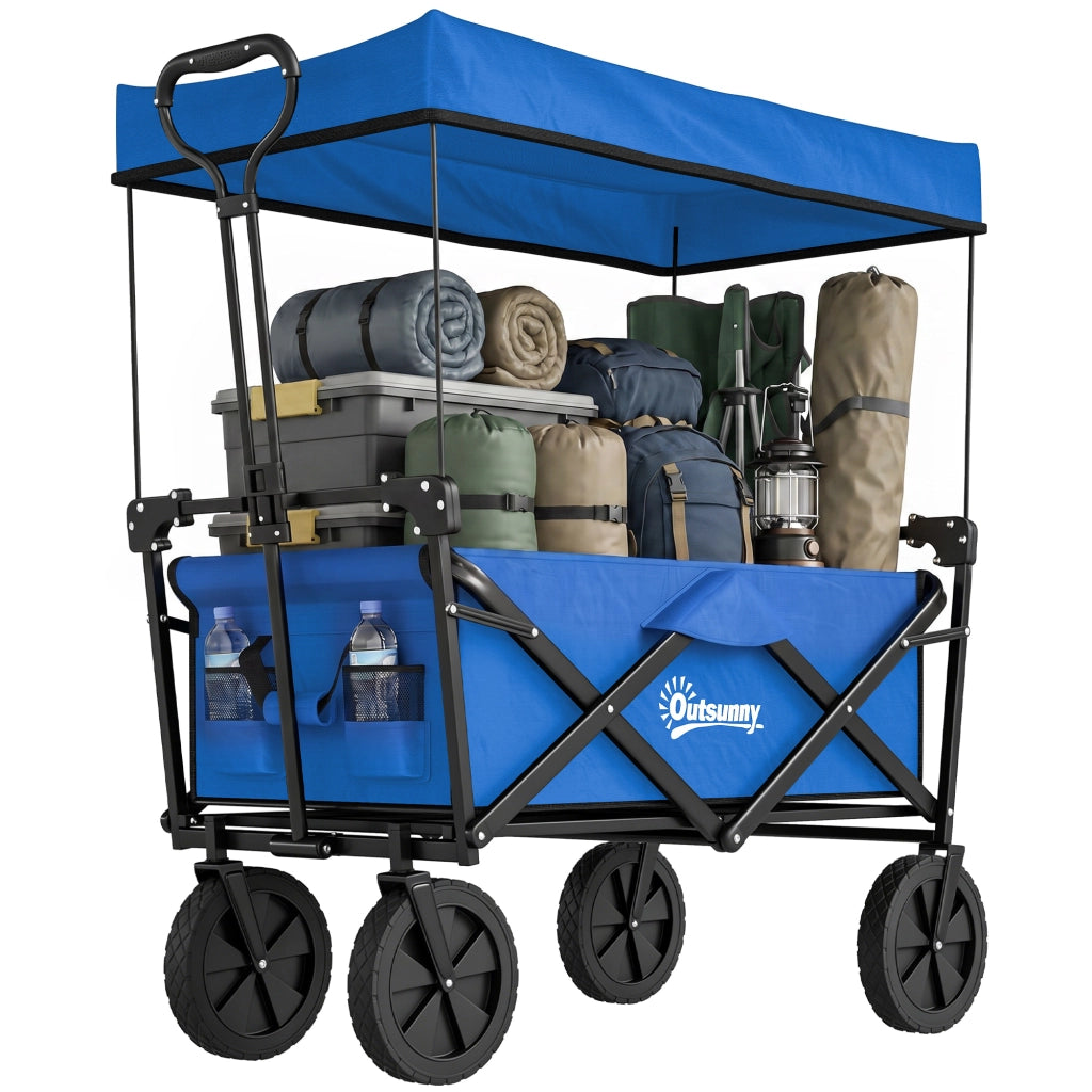 Carrello Pieghevole con Telo ¨C Minimal ¨C Blu, 100 kg