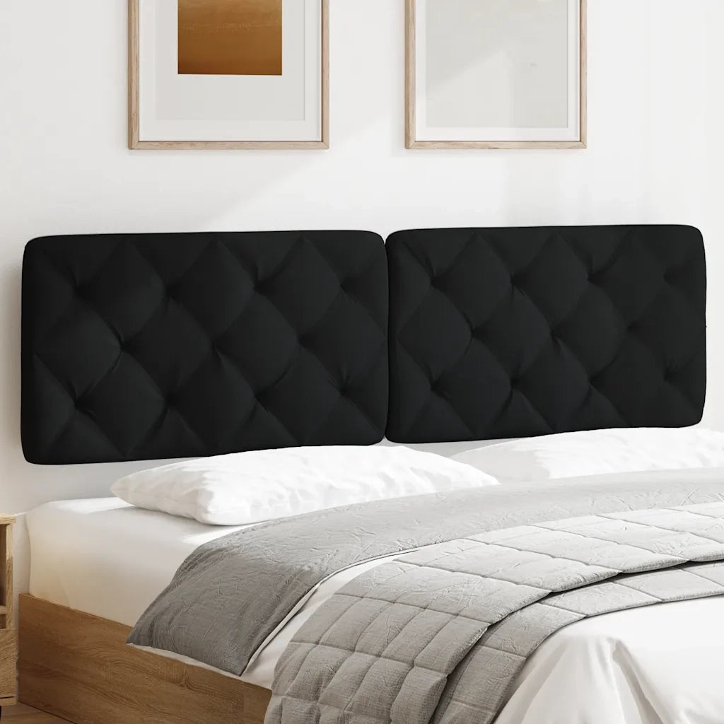 Cuscino Testiera-Cuscino per Testiera Nero 180 cm in Tessuto