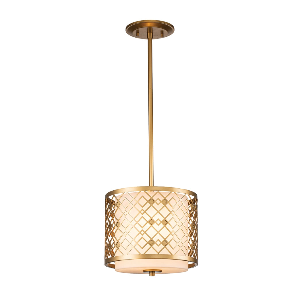 Lampada a sospensione Elstead Ziggy oro laccato 2xE14