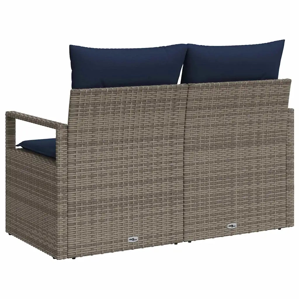 Divano da giardino con cuscino 120 x 62 x 69 cm. polyrattan 42006759