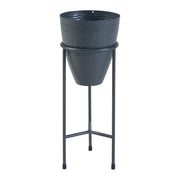 Supporto per piante da esterno 41 x 16 cm nero 03_0010358