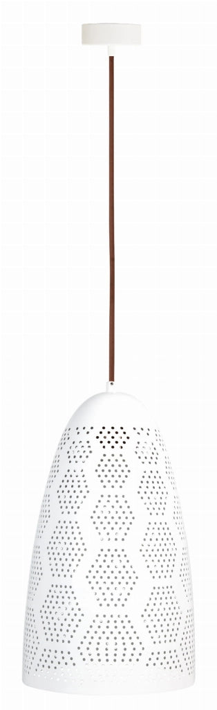 Lampada a sospensione Candellux Bene bianca Ø20 E27