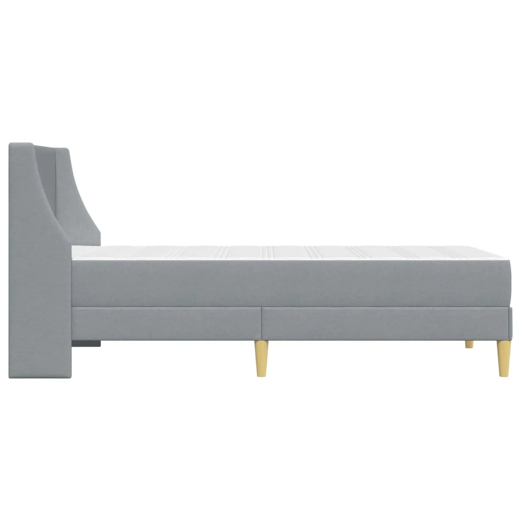 Struttura letto con materasso-Giroletto Grigio chiaro 80x 200 cm
