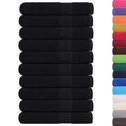 Asciugamani per sauna FROGN 10 pezzi Nero 80x200 cm 360 g/m2