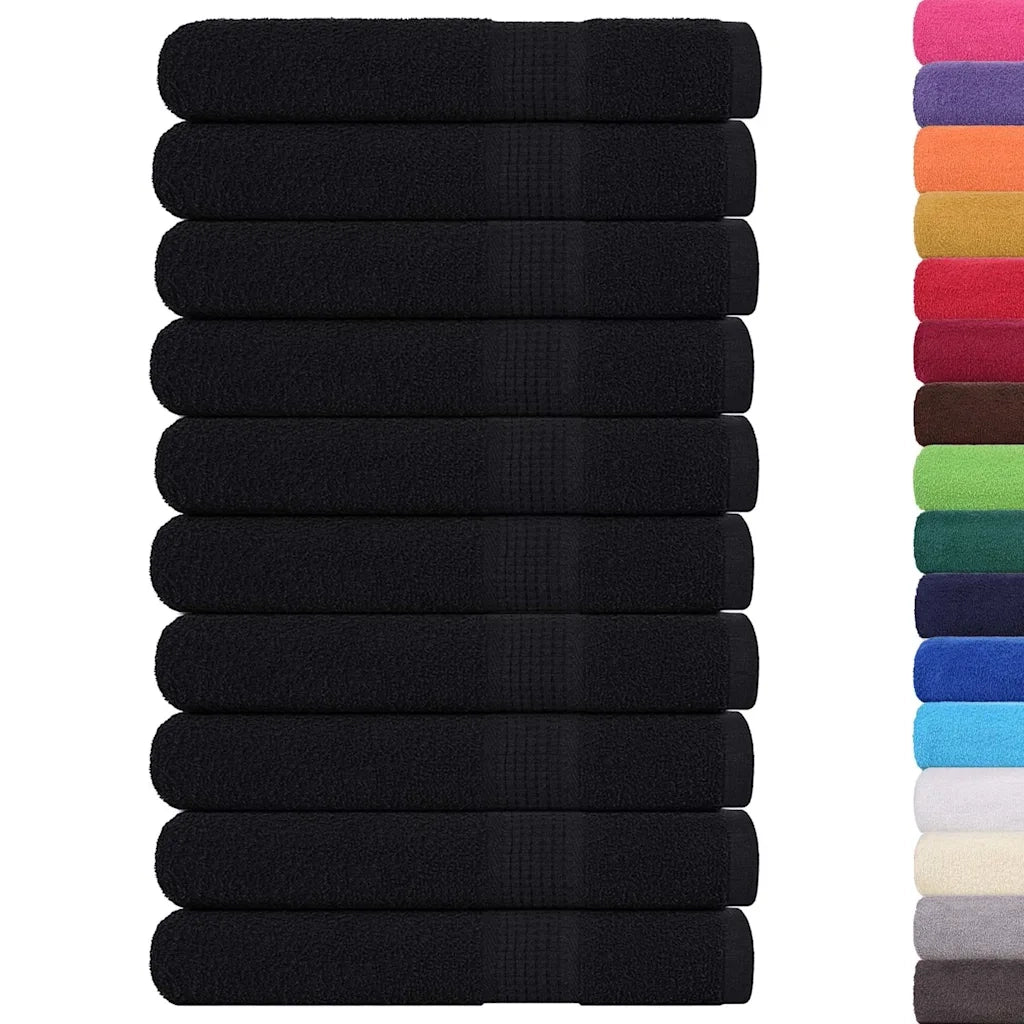 Asciugamani per sauna FROGN 10 pezzi Nero 80x200 cm 360 g/m2