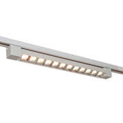 Faretto binario track monofase barra 12 LED 26W resa 312W luce spot orientabile interni negozio 230V BIANCO LUCE 6000K