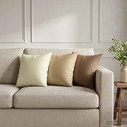 Federa 12 pcs HEERLEN Crema 40 x 40 cm Poliestere 908565