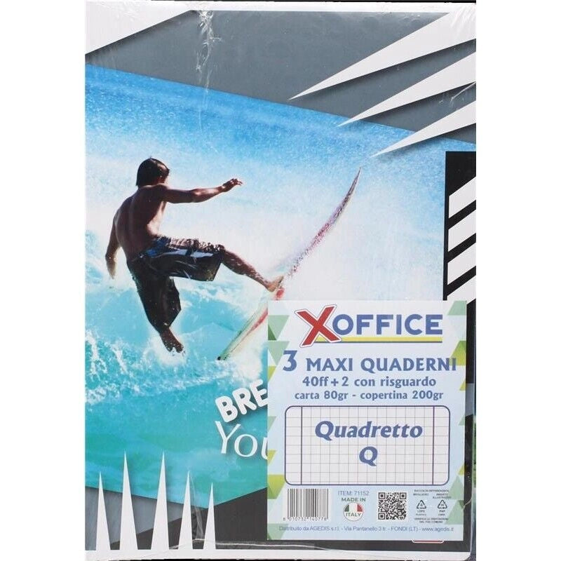 PIGNA QUADERNI A4 40FG 3PZ RIGATURA Q