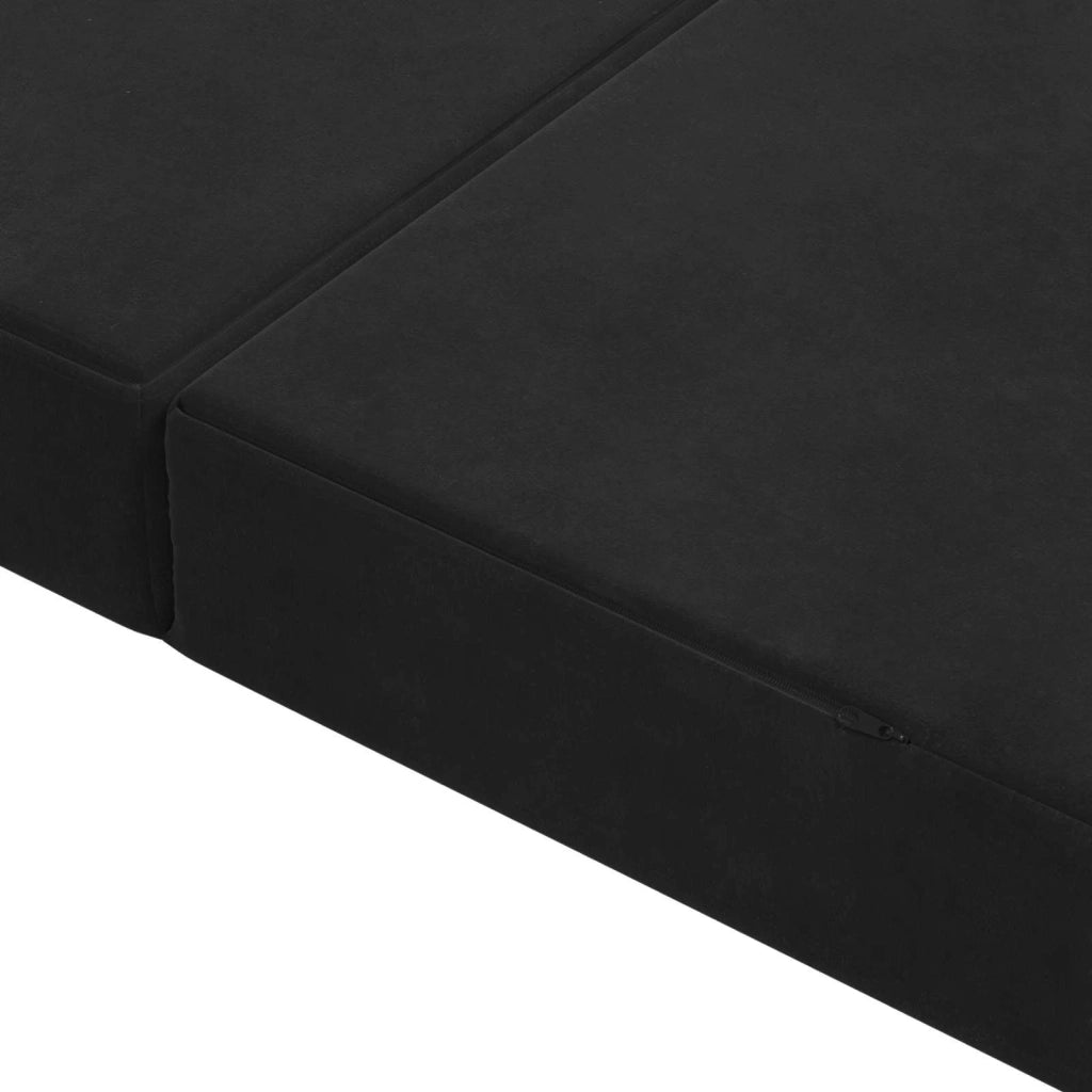 Divano Letto Pieghevole 200 x 67 x 45 cm Nero 900267