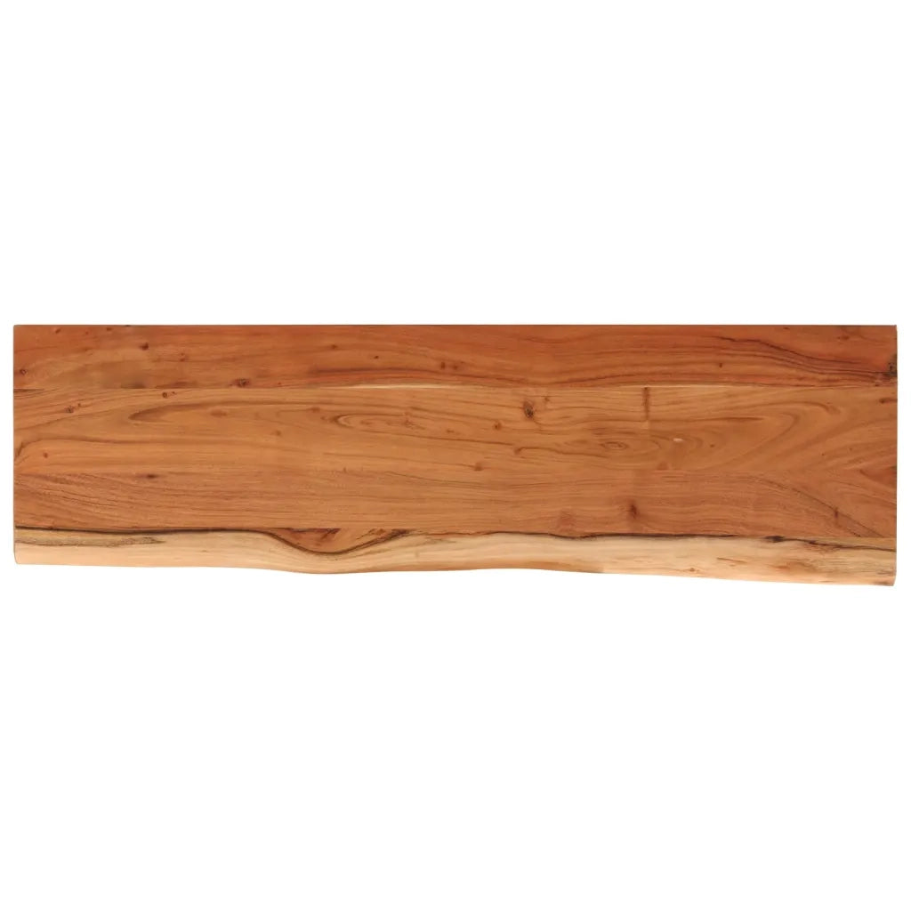 Piano Tavolo 120x40x2,5 cm Rettangolare Legno Acacia Bordi Vivi 370254