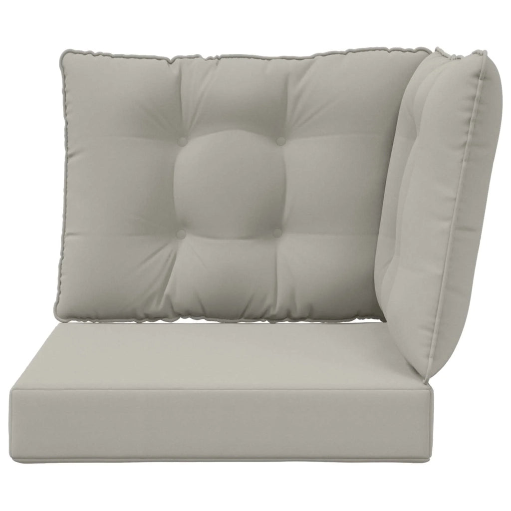 Cuscino per divano da esterno 3 pcs Grigio Poliestere