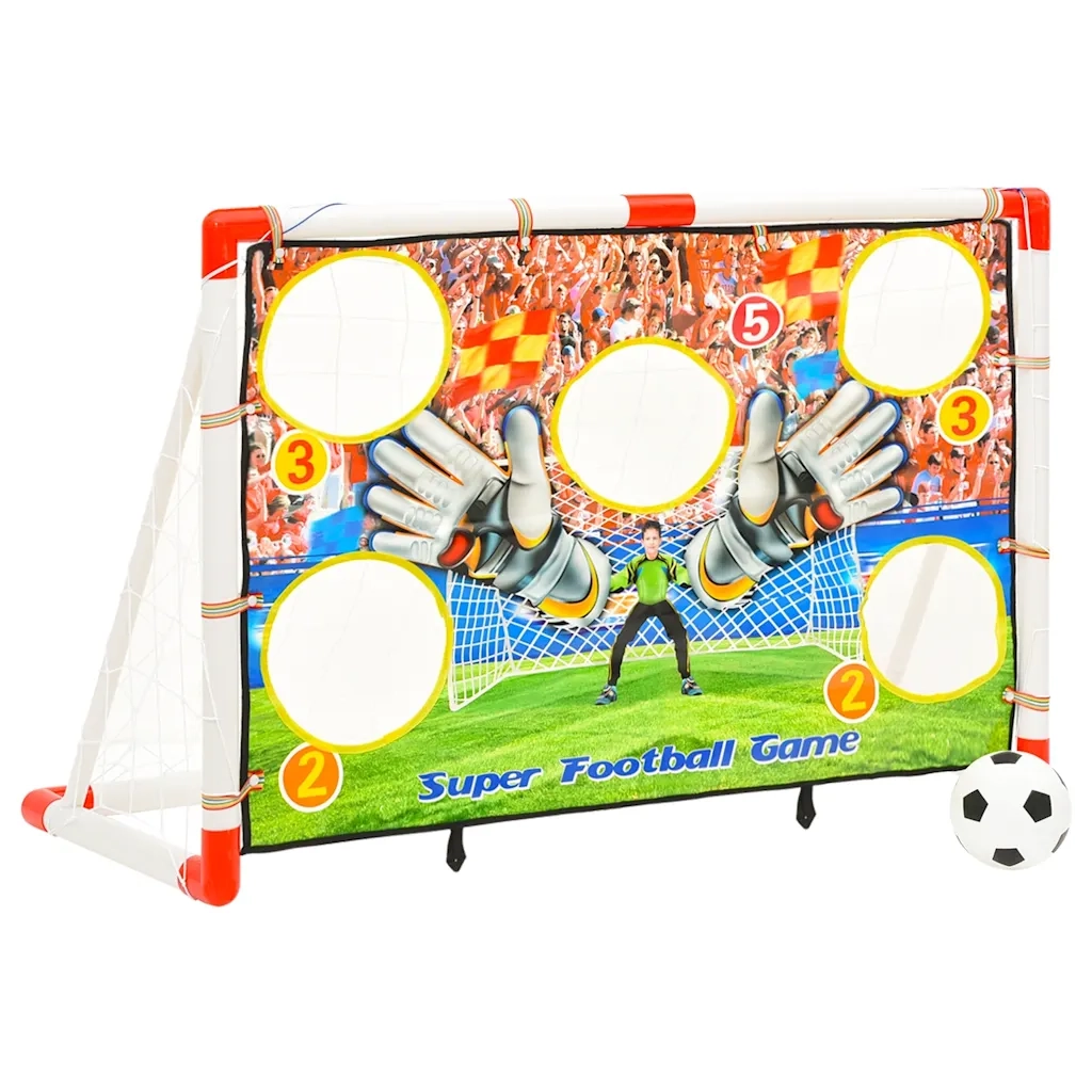 Set Porta da Calcio per Bambini con Pannello 120x51x77,5 cm 80344