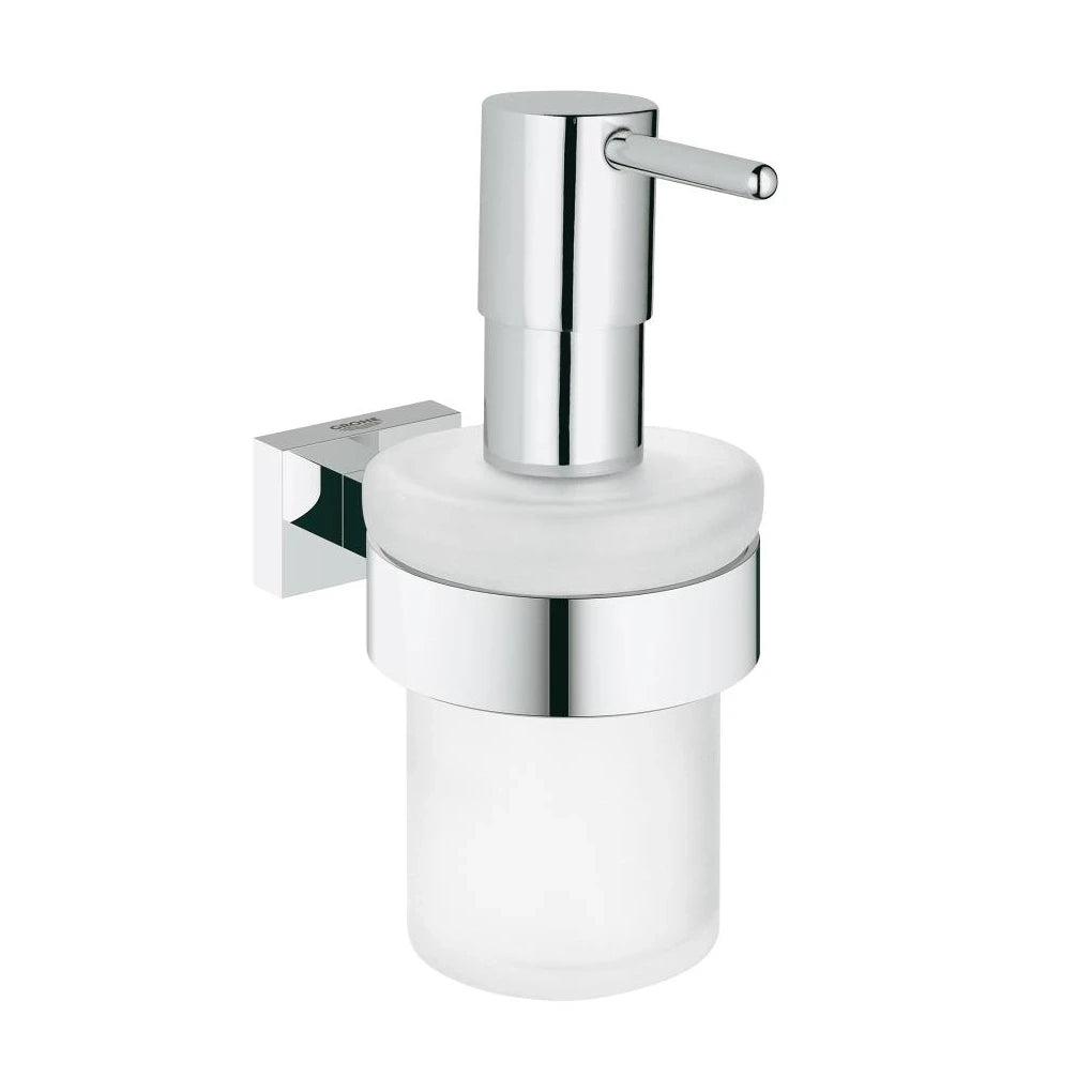 Dispenser con supporto Essentials Cube, cromo