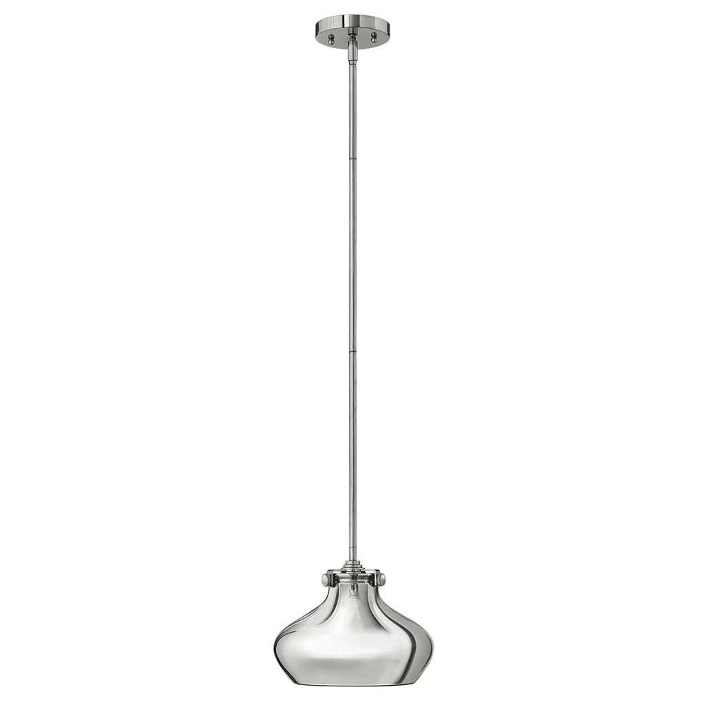 Sospensione Congress Hinkley cromata 1 luce E27 Ø24,8cm