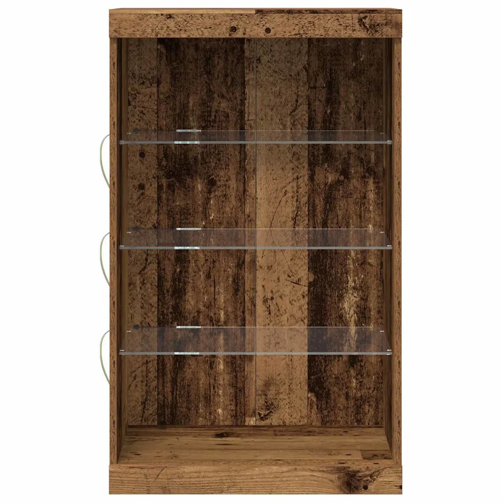 Credenza | Madia LED Legno vecchio 60,5 x 37 x 100 cm Legno multistrato