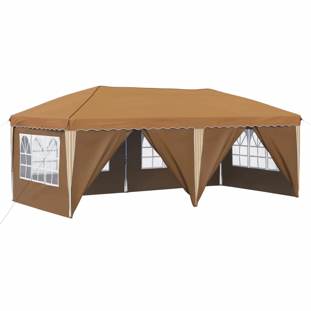 Tenda per feste a pop-up-Gazebo 575 x 288 x 245 cm Beige