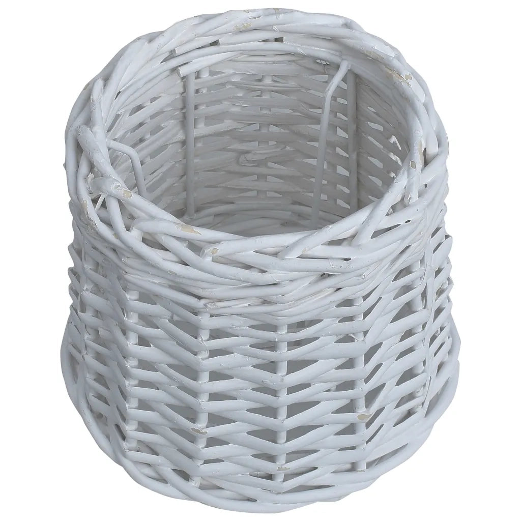 Paralume in Vimini 25x17 cm Bianco 287618