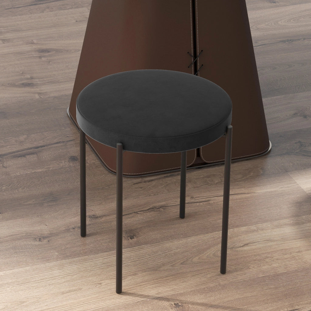 Sedia da pranzo ¨C Xylo ¨C 41,5x41,5x46 cm, nero, design moderno per cucina e sala