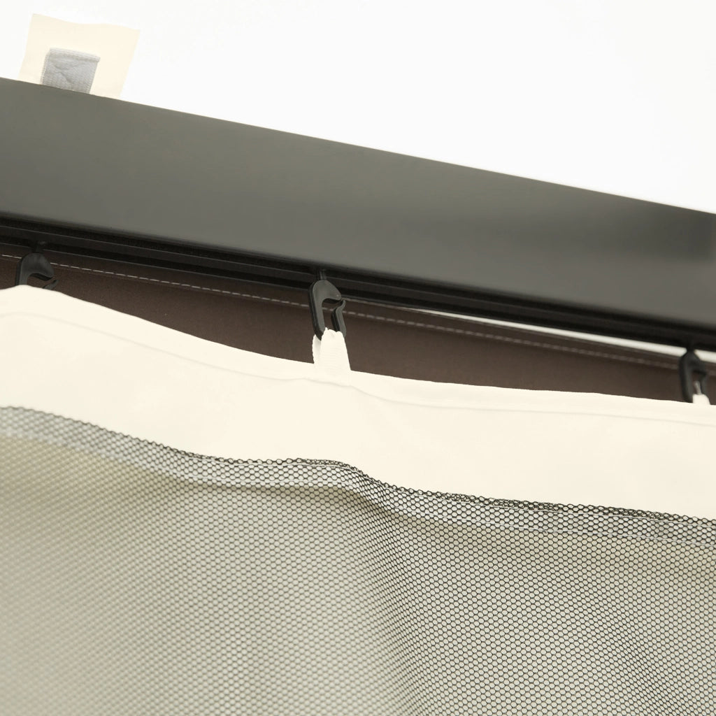 Pannelli Laterali per Carpa da Giardino ¨C zephmum ¨C Grigio 3.5x2 m