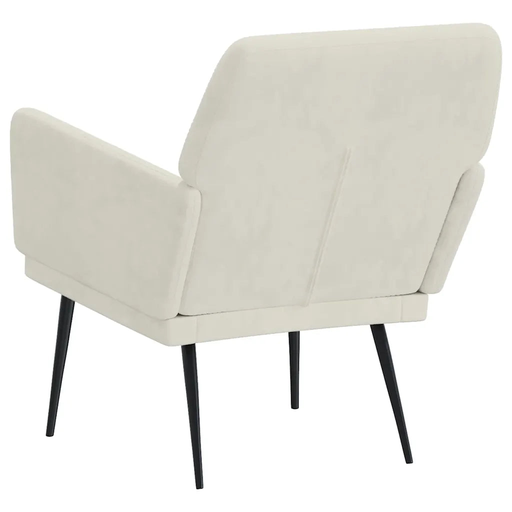 Poltrona Crema 62x79x79 cm Velluto 351380