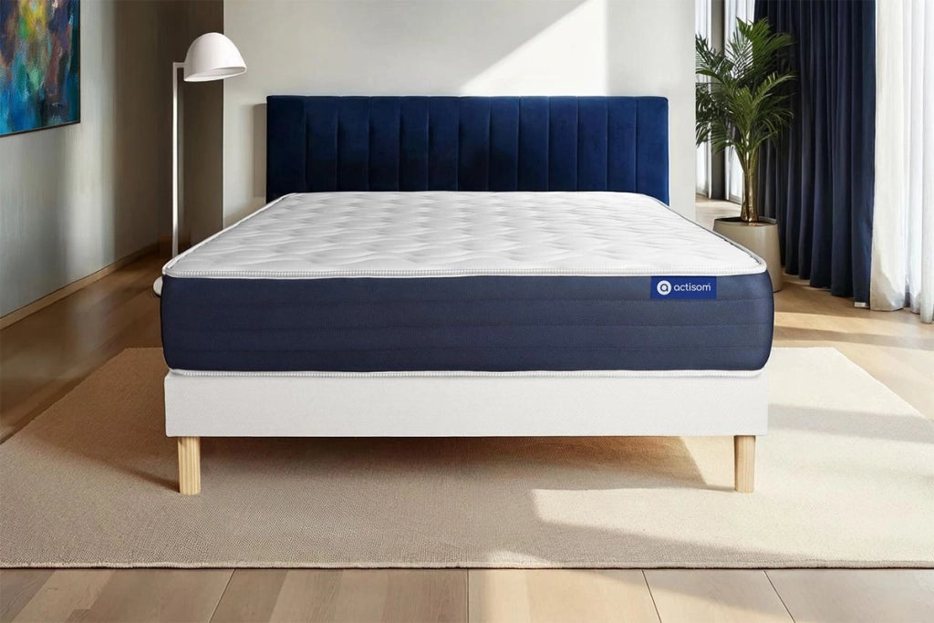 Kit rete e materasso matrimoniale Actilatex sleep 180x200cm - Spessore : 22cm - Lattice e memory foam - Bilanciato -