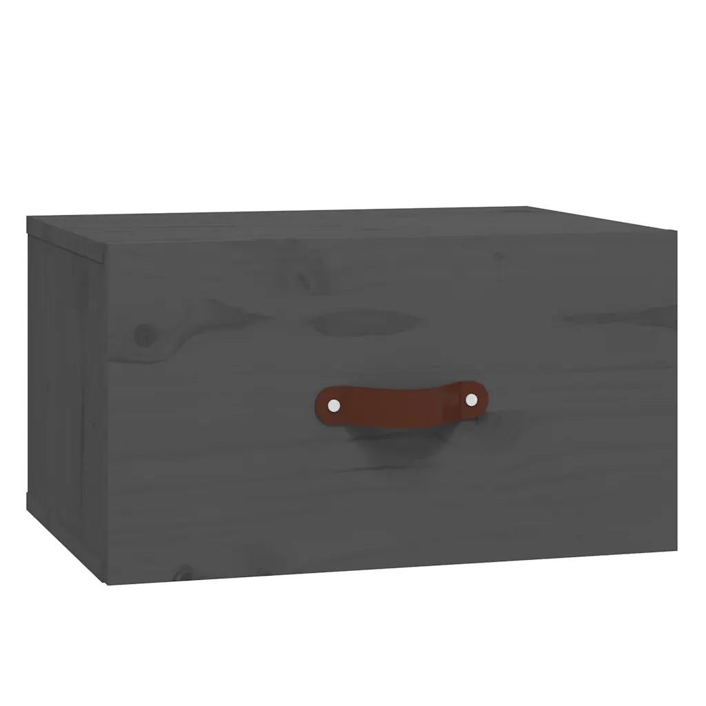 Comodini a Muro 2 pz Grigi 40x29,5x22 cm 820991